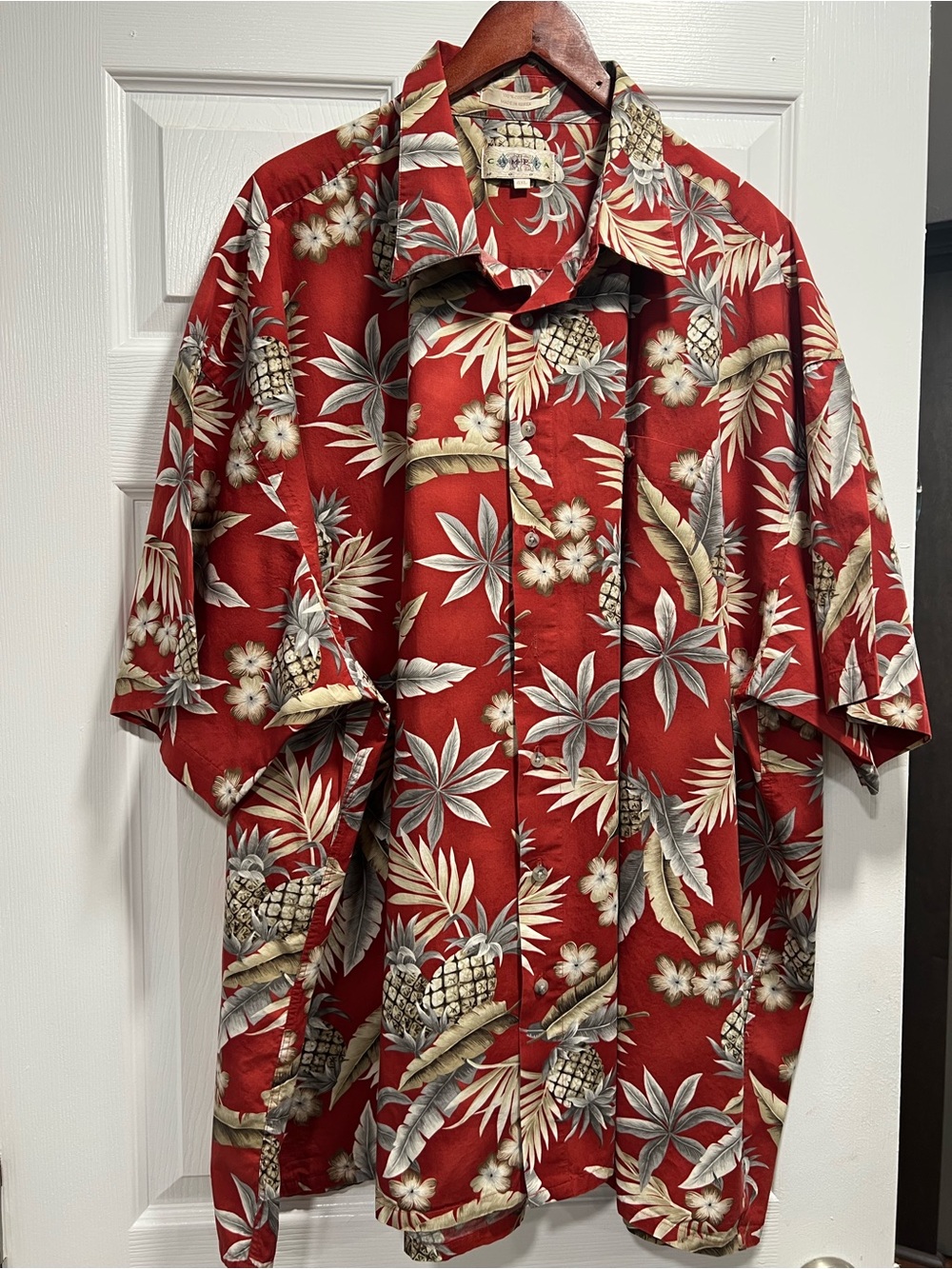 Vintage Campia Moda Mens Hawaiian Print Shirt 4XL